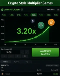 CryptoStyleMultiplierGames